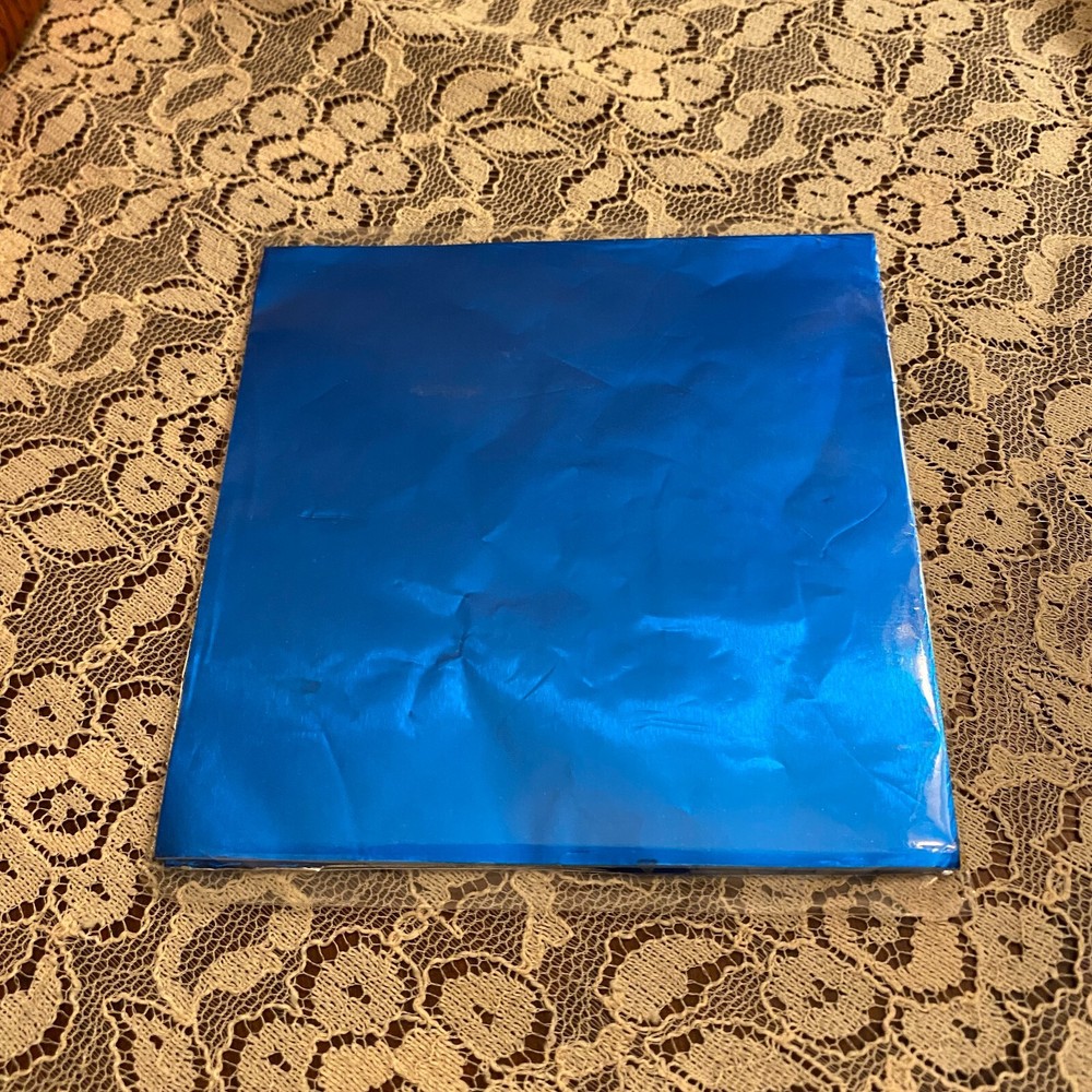 4" Foil  Candy Wrappers, Blue !00 ea pkg