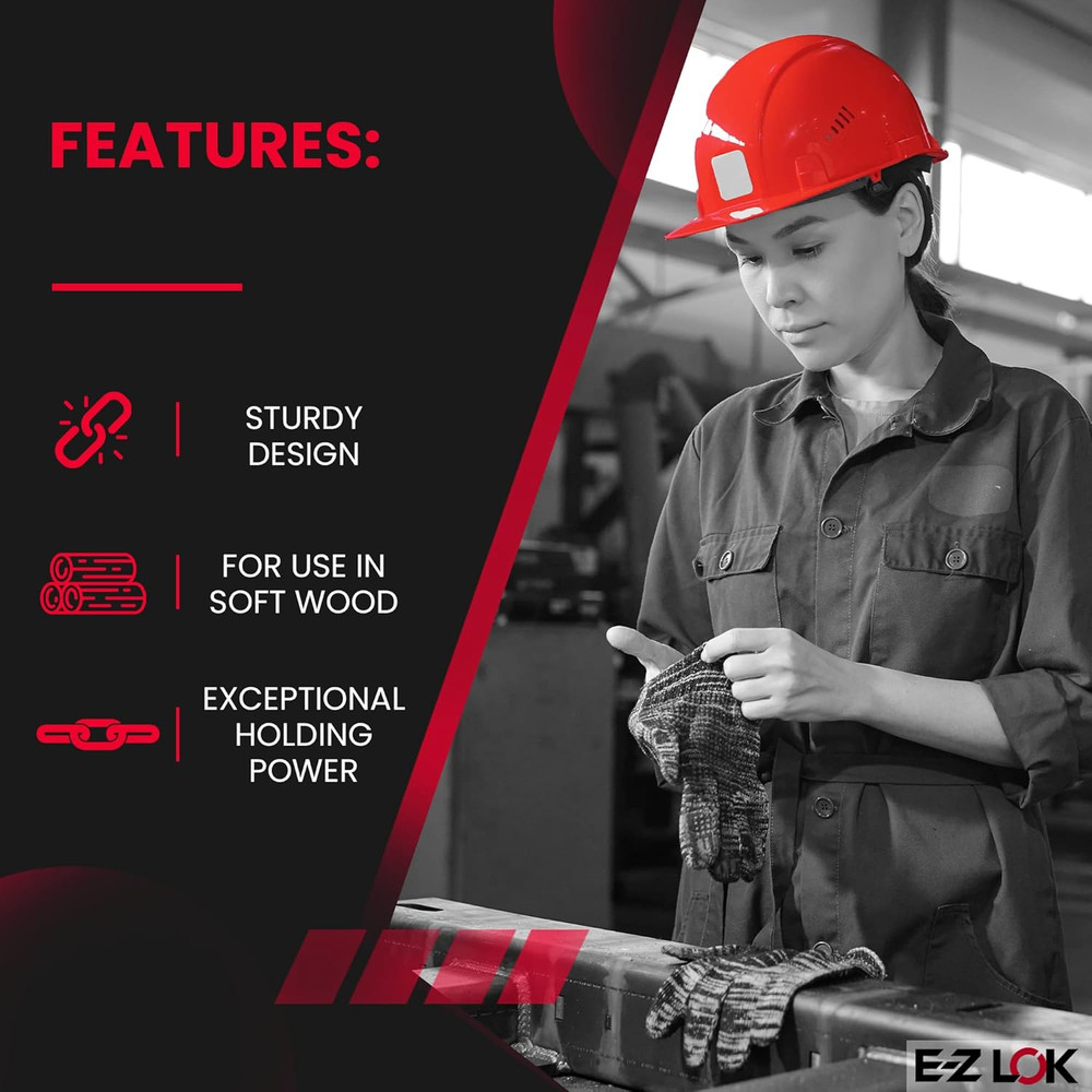 Threaded Insert for Soft Wood, Zinc Hex-Flanged Thread Inserts 10-32 Internal Th