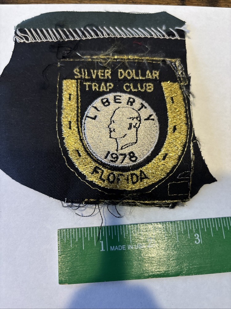 Silver Dollar Trap Club Florida 1978 Embroidered Patch