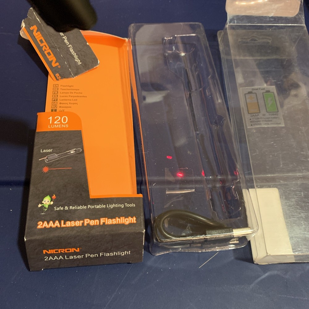 Nicron B24 Laser flashlight Pen Light