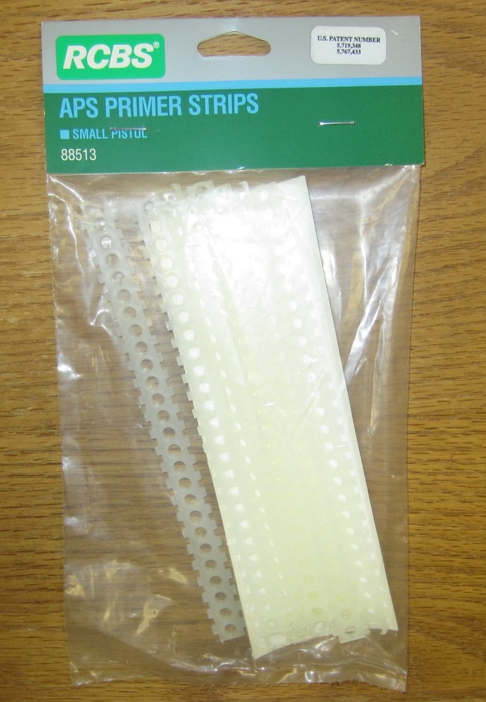RCBS  APC Primer Strips White 8 pack Small Pistol