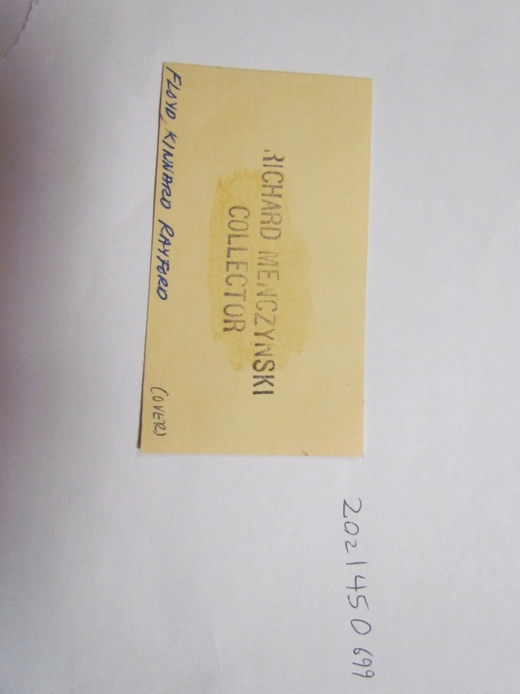 Floyd Rayford Signed Autographed Cut JSA Auction Certified