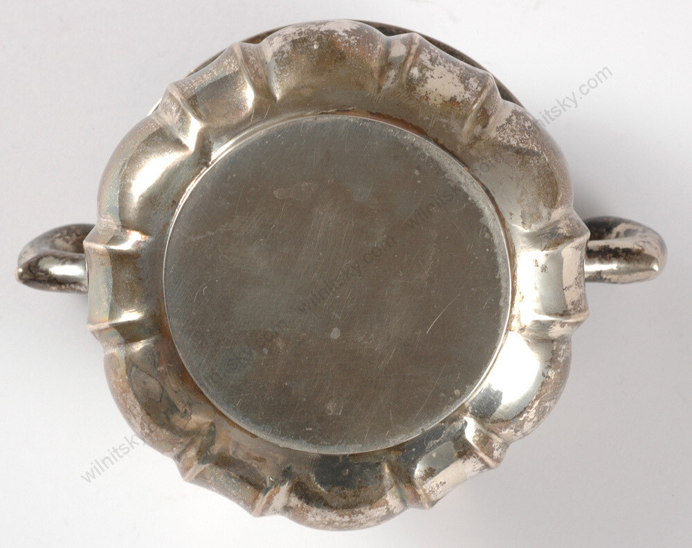 "Austrian silver sugar bowl" late 19th century
