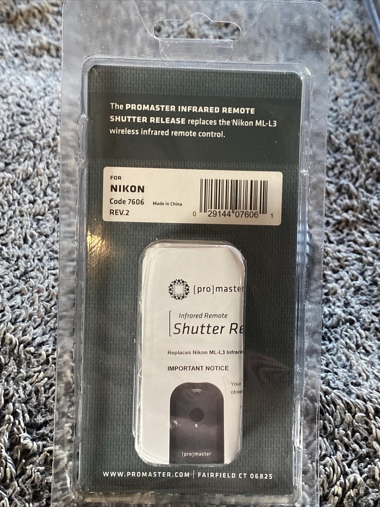 Promaster 7606 Infrared Remote Shutter Release For NIKON