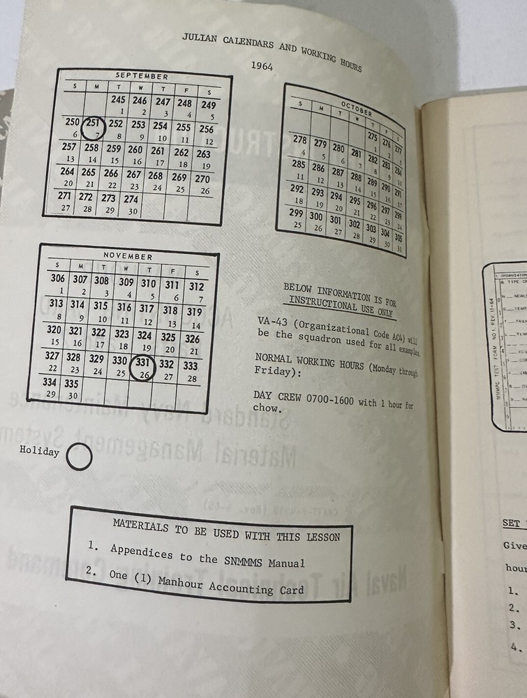 Naval Air Technical Training Command Booklets 1960’s Lot Of 3