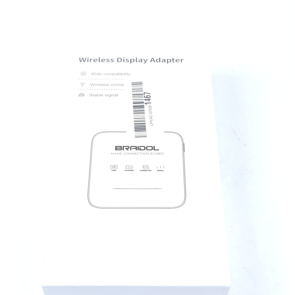 Wireless HDMI Display Dongle Adapter, Transmitter Streaming Media Video/Audio