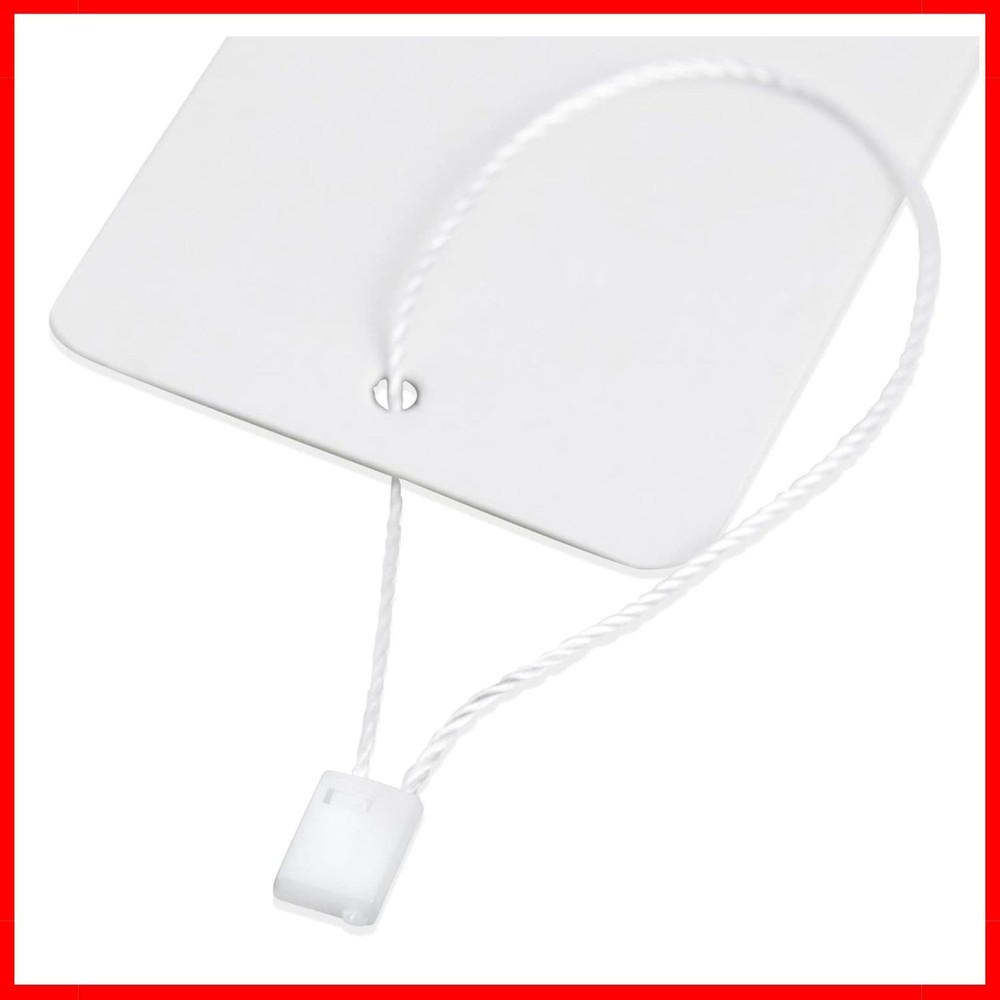 500-Pack Hang Tags with String Attached and Fasteners Blank Writable Cardstock