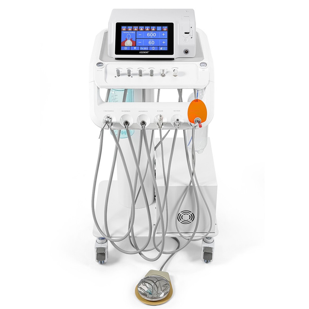 Dental Unit Chair Integral Computer Controlled DC / Mobile Delivery Unit 4 Hole