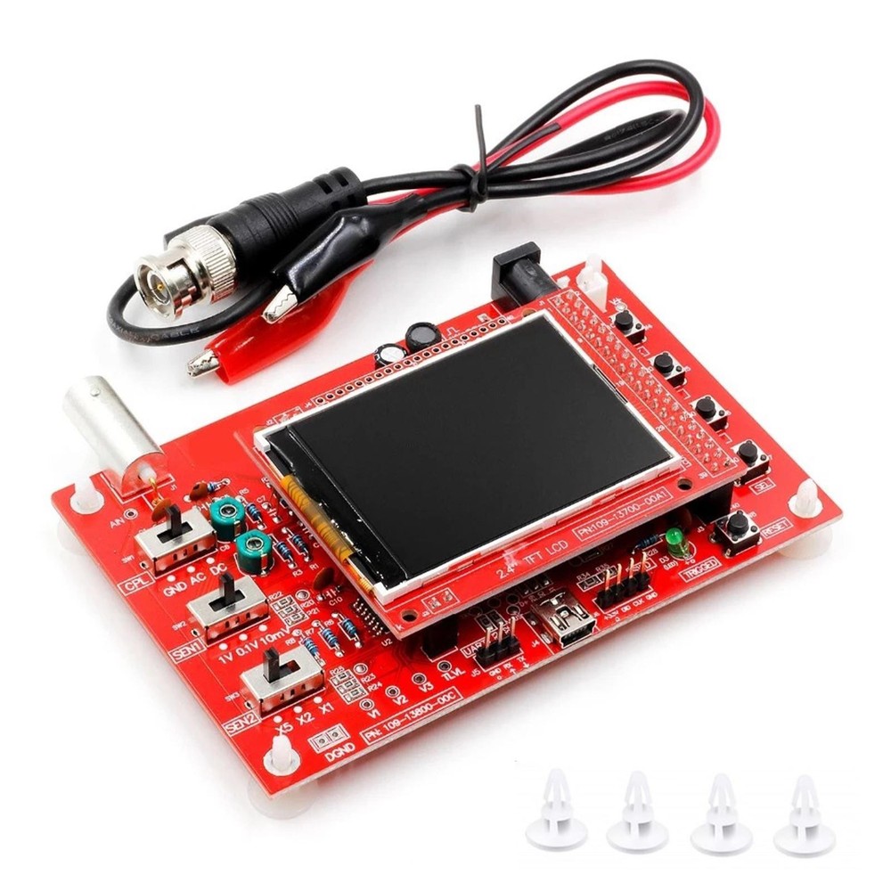 0 - 200KHz 2.4" TFT Digital Oscilloscope DIY Module PCB Board Education Kit