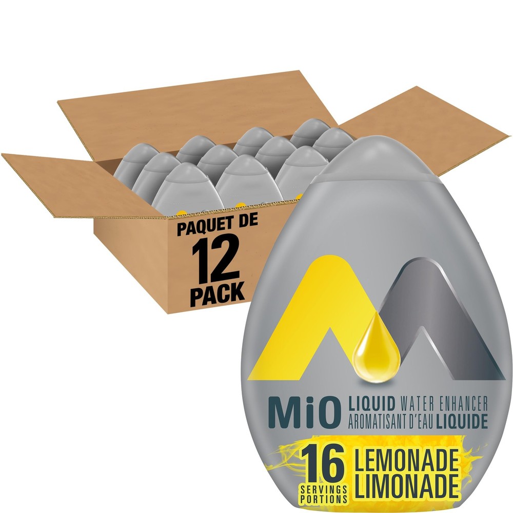 MIO Liquid Water Enhancer - Lemonade, 12ct, 48ml Each (Imported from Canada)