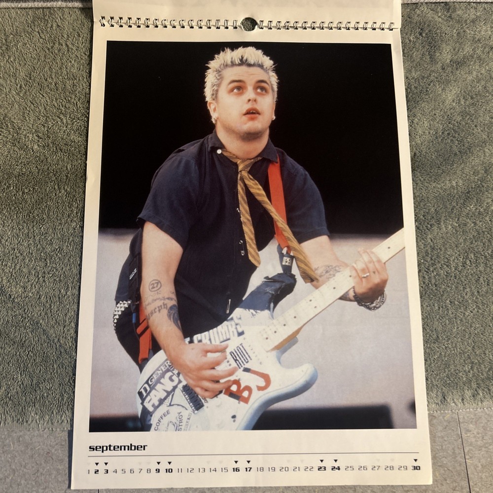 Green Day 2000 Calendar RARE!
