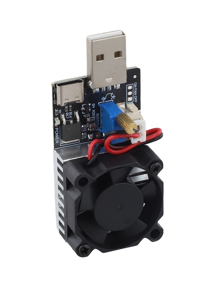 Constant Current Tester USB Electronic Load Intelligent Fan Control
