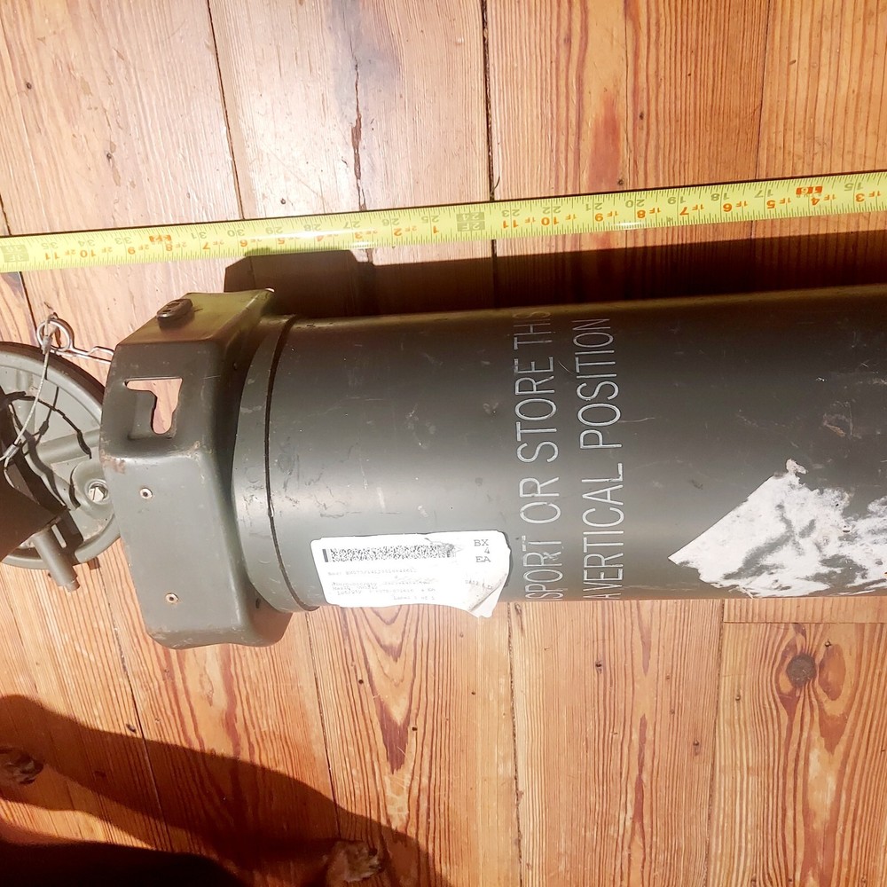 Cylindrical Ammunition Container Empty Military Surplus