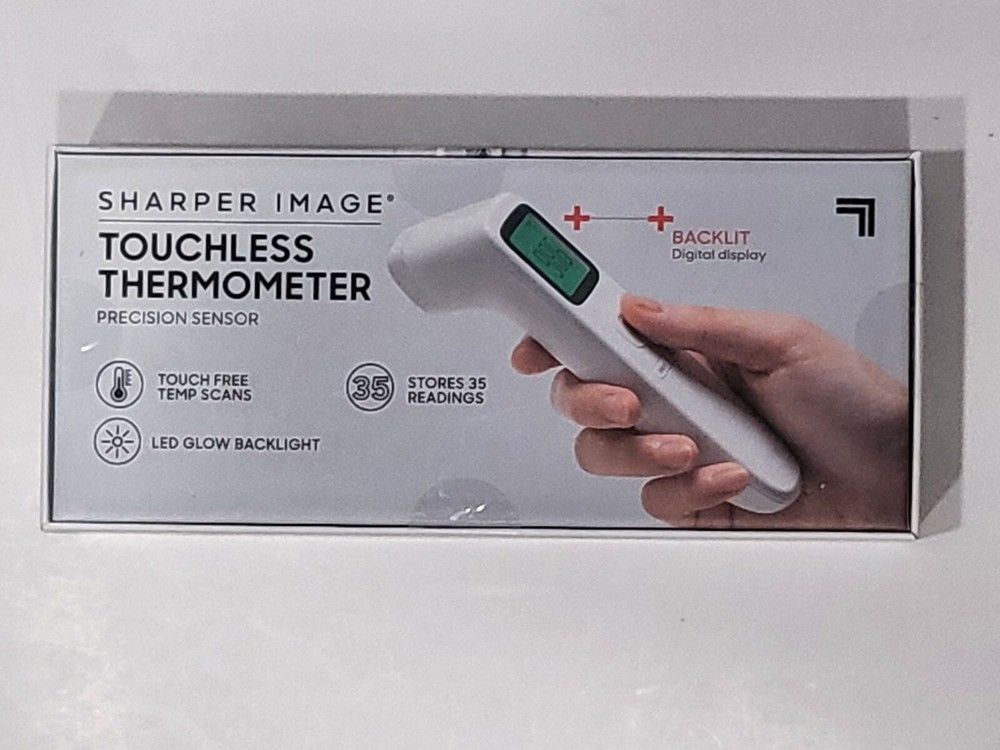 SHARPER IMAGE Touchless No-Touch Forehead Thermometer Infrared Precision Sensor