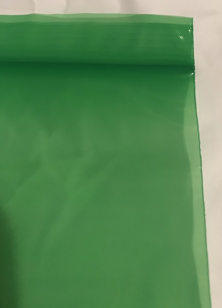 100 Green Plastic Bags 2 MIL - 6x9