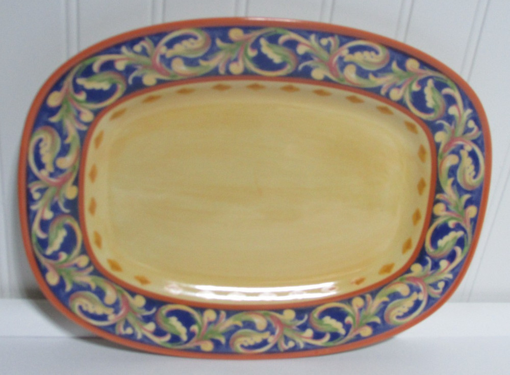 Pfaltzgraff  Villa Della Luna  Stoneware 12"   Steak Fish Platter