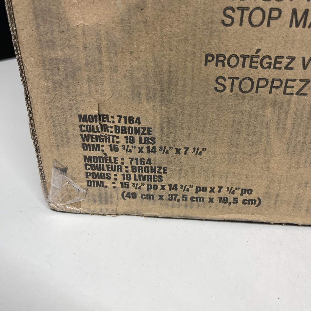 Locking Mailbox Wall Mount Medium Mail Boss Metro Bronze High Security 7164