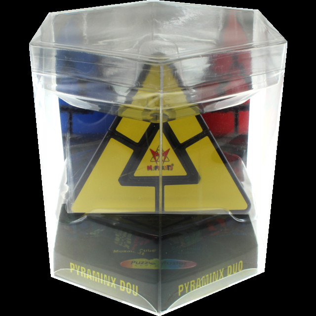 Pyraminx Duo Black Base - Meffert's Rotation Puzzle Brainteaser