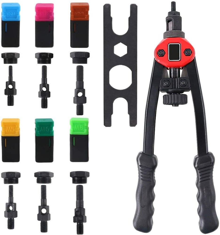 13" Rivet Nut Gun Kit Rivnut Setting Tools Nut Setter Tool Hand Blind Riveter US