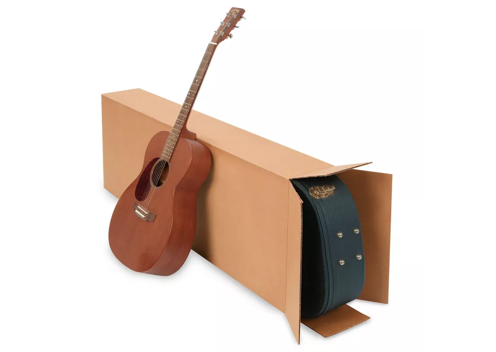20" x 8" x 50" Cardboard Corrugated Box - SIDE LOADING - GUITAR BOX