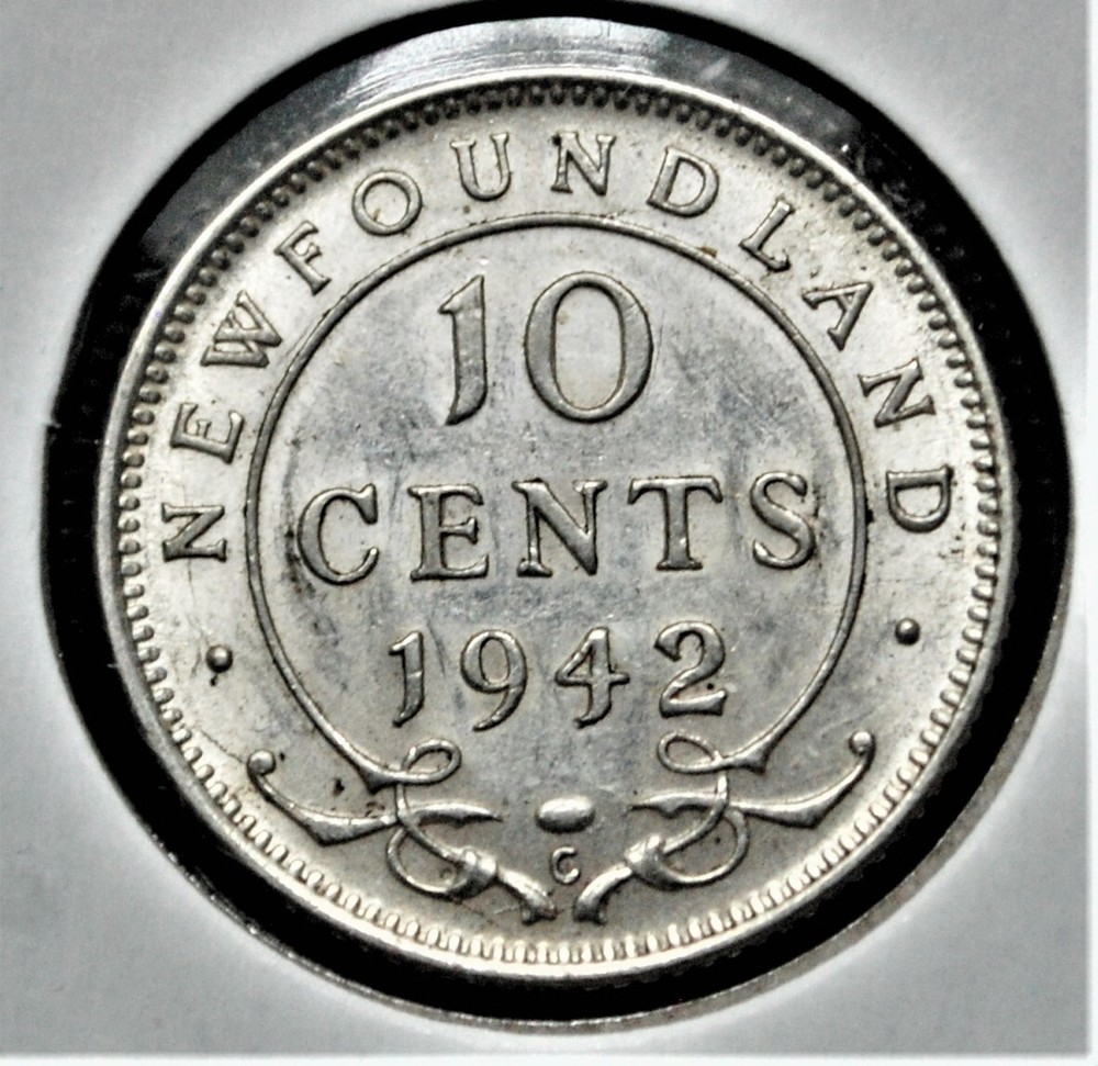 1942-c Newfoundland 10 cents