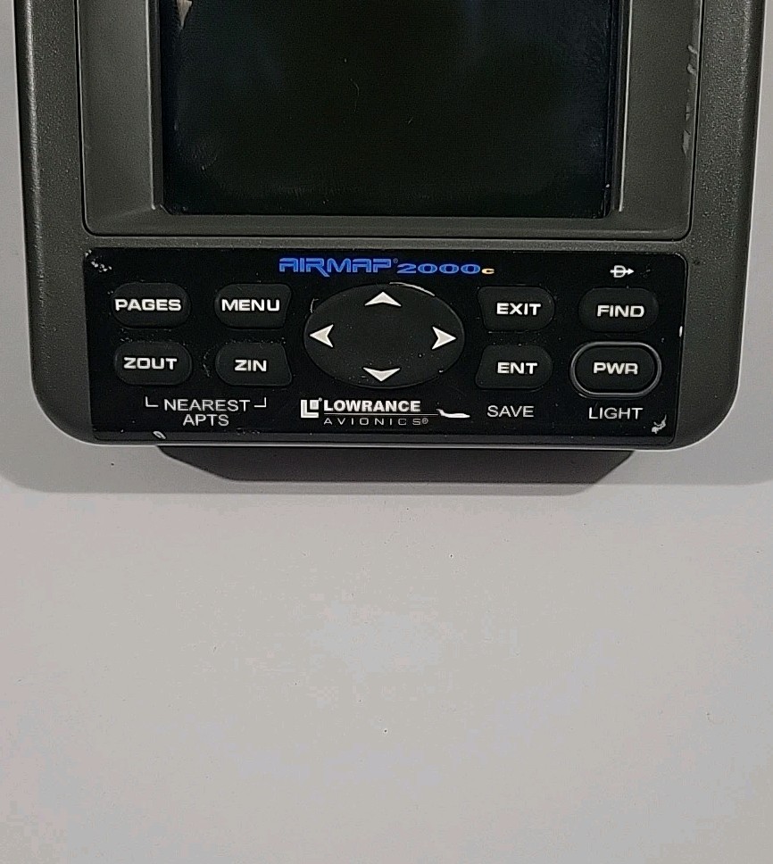 Lowrance AirMap 2000c Aviation Mapping GPS Receiver - Untested