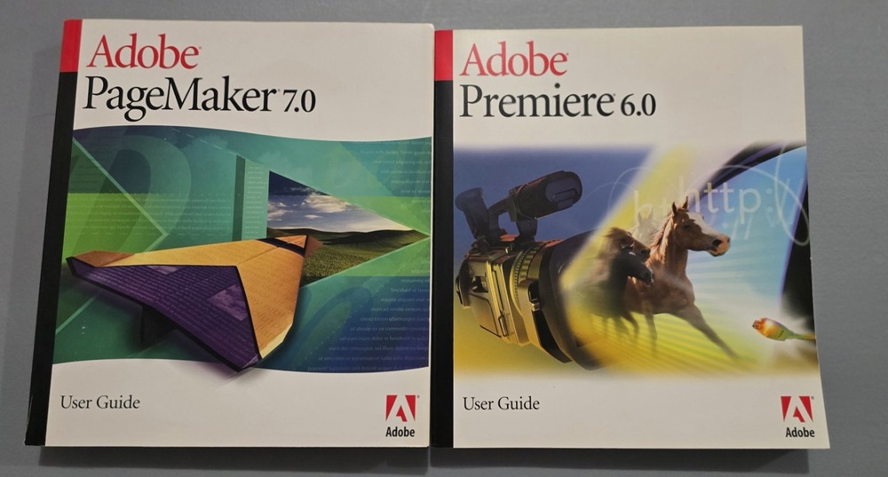 Retro Adobe Publishing & Video Collection User Guides Lot