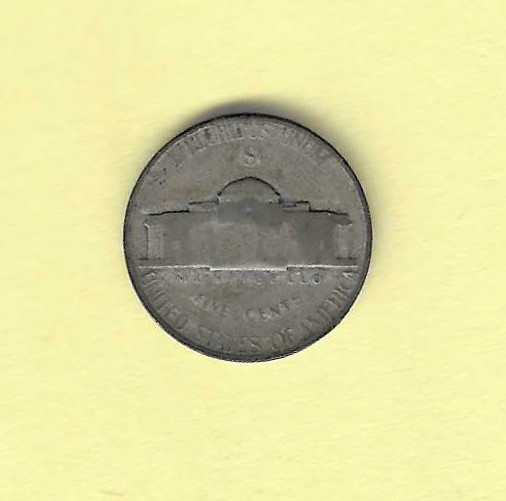 1945s Jefferson Nickel Fine