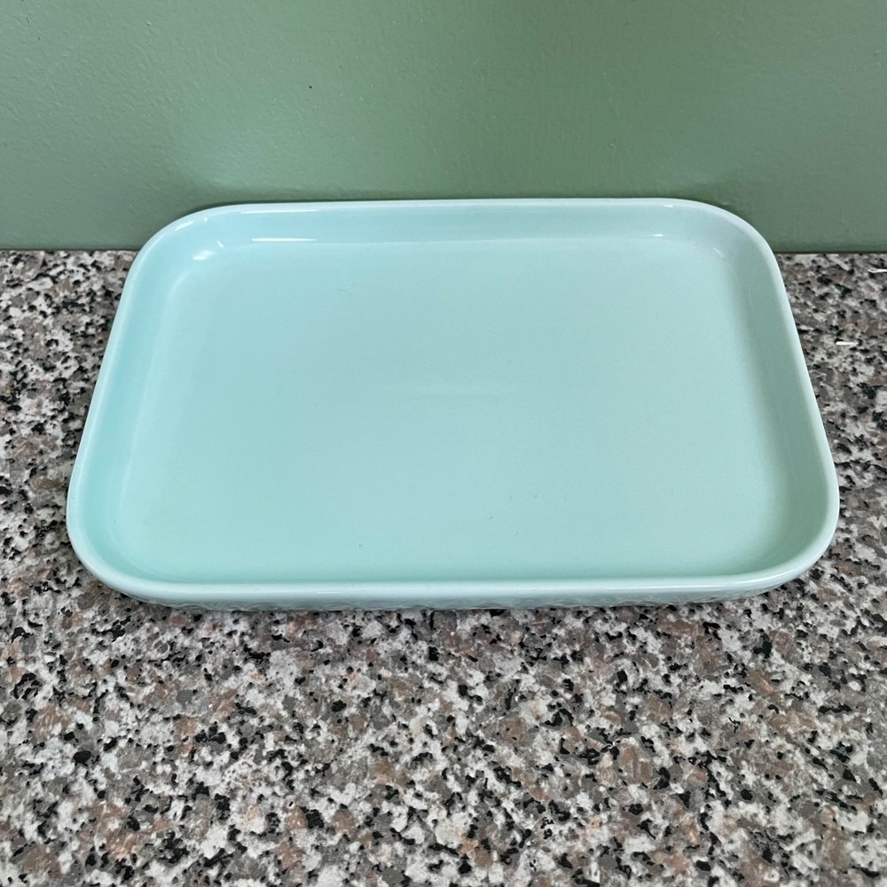 SEED By Ciroa Stoneware Teal Oversized 2 Stick Butter Dish