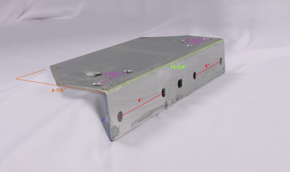 EZ Loader Boat Trailer 2" Frame Step Bracket for Composite Fenders on 14" Wheels