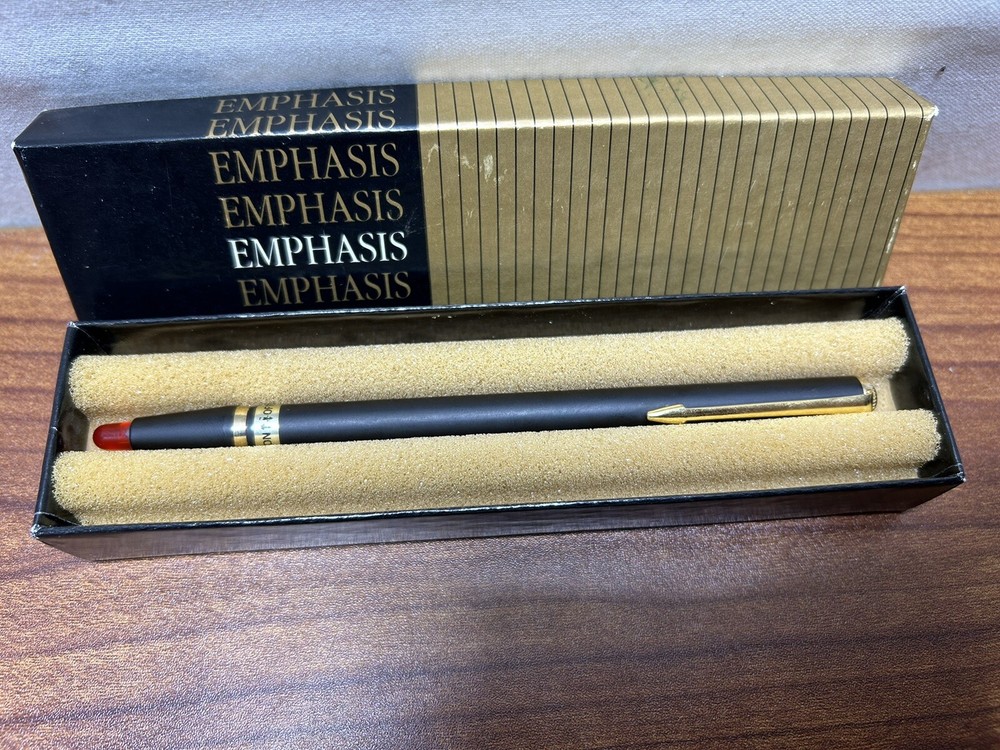 Vintage EMPHASIS POINTER Telescoping Pointer ~ 25” POCKET CLIP EXCELLENT!