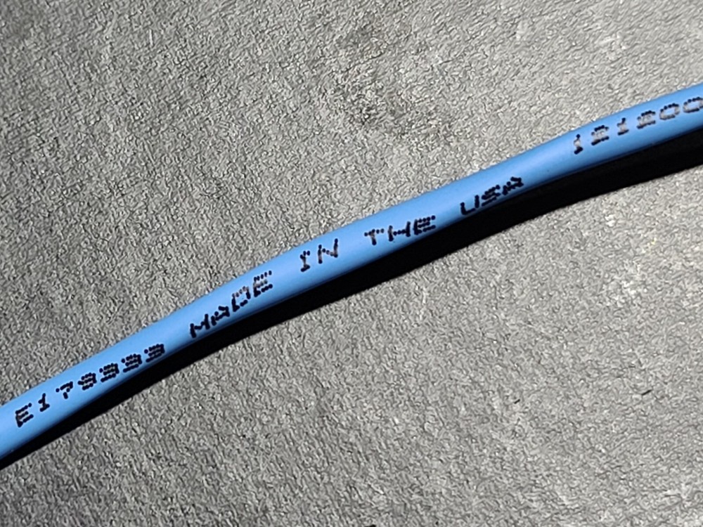 Anixter Northflex 18/2C Stranded Bare Copper Plenum Alarm Cable CMP Blue /100ft