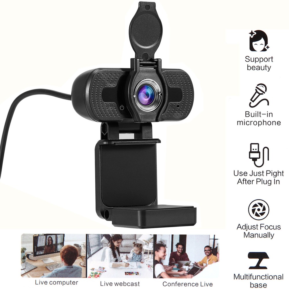 USB Webcams 1080P Full HD Web Camera for PC Desktop & Laptop with Microphone US