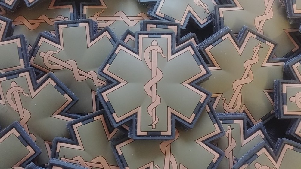 EMT / EMS PARAMEDIC MULTICAM COLOR 3D PVC PATCH