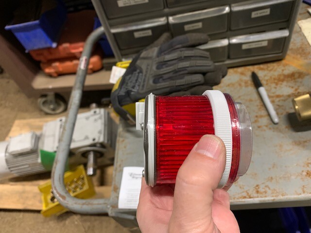 Edwards Signaling 270LEDSR120A Red LED Stacklight - 200 Series, 70mm