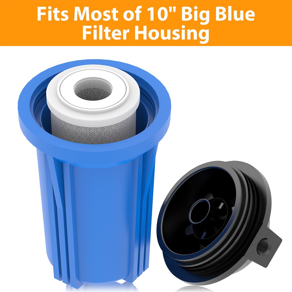 2Pack 10"x4.5" Whole House Big Block Filter for GE FXHTC, WRC25HD, GXWH35F, GNWH