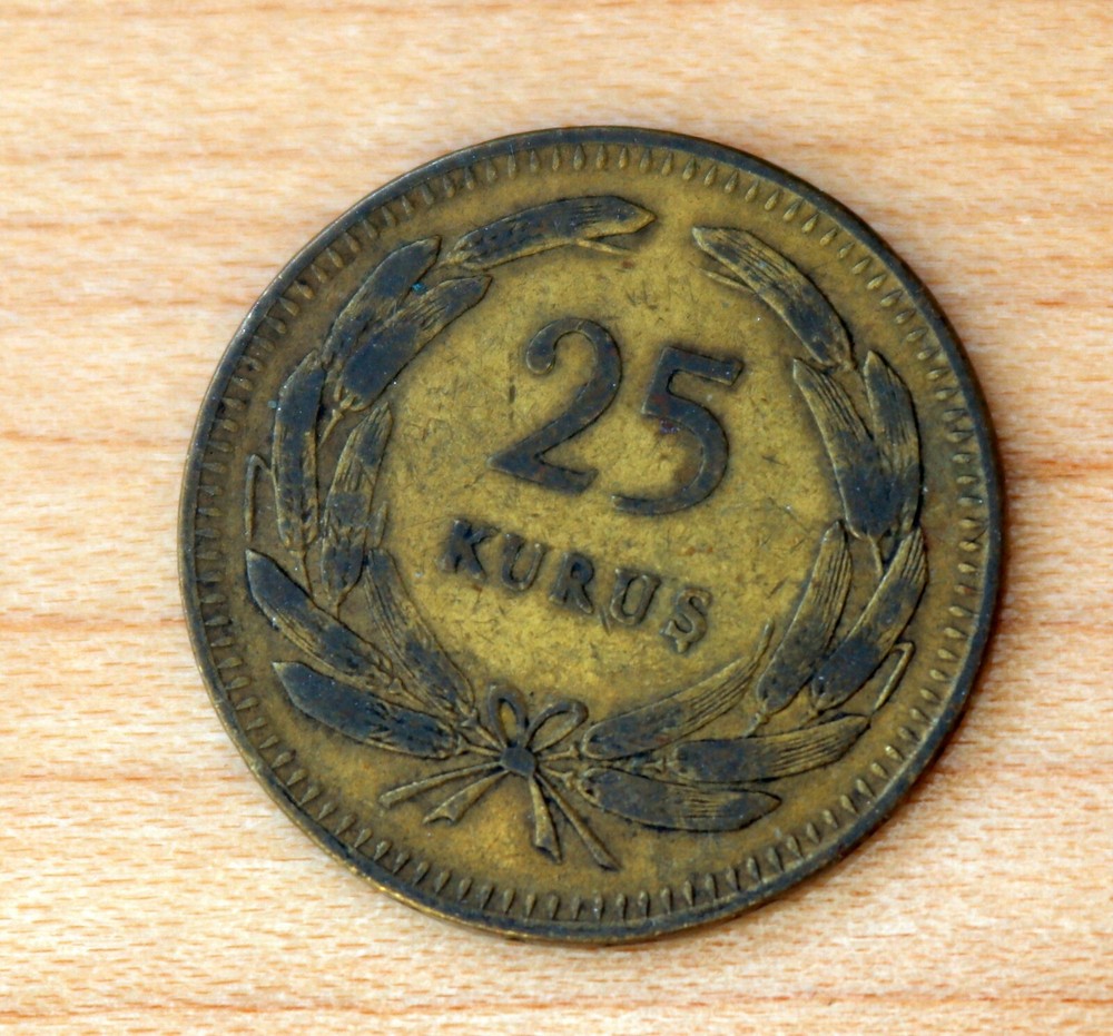 1948 Turkey 25 Kurus
