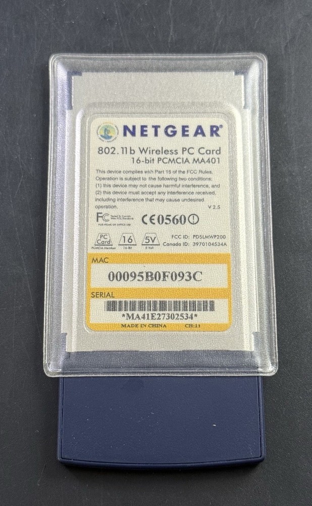 Netgear Wireless PC Cards Ba1