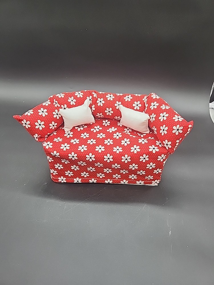 Tissue Box Cover Handmade couch With Pillows