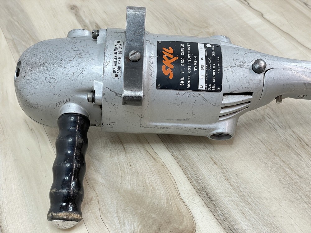 Vintage SKIL 7" Disc Sander Super Duty Model 853