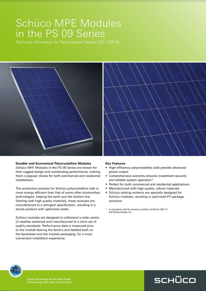 Solar Panels For Sale - SCHUCO