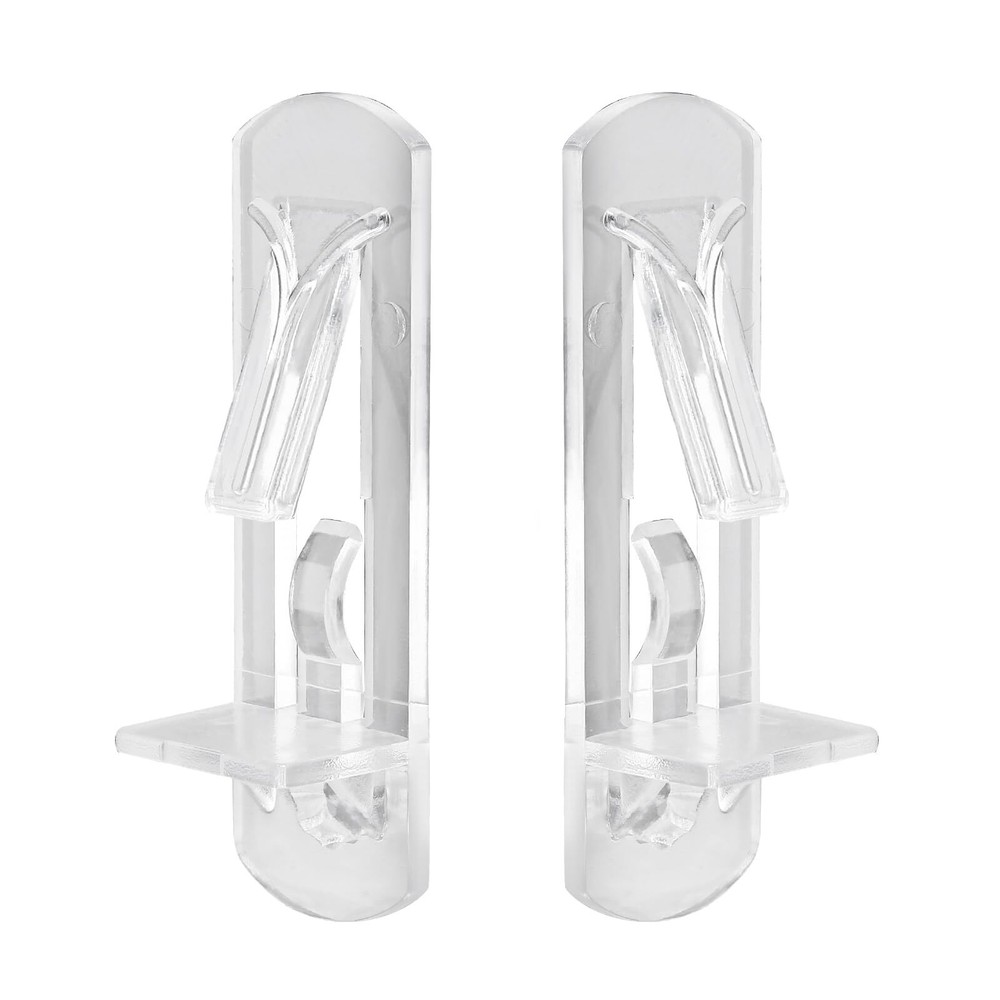 20 Pcs Plastic Locking Shelf Pins Clear Self-Locking Shelf Support Pegs 6mm C...
