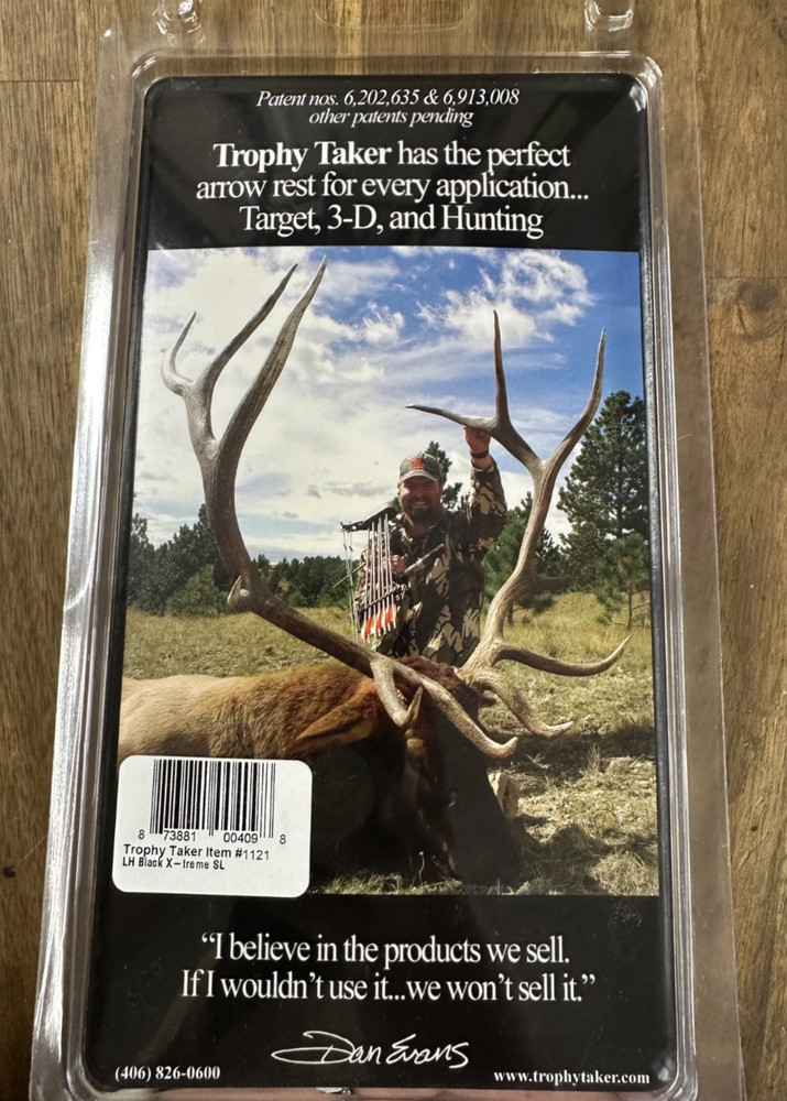 Trophy Taker X-Treme SL Arrow Rest – Left Hand