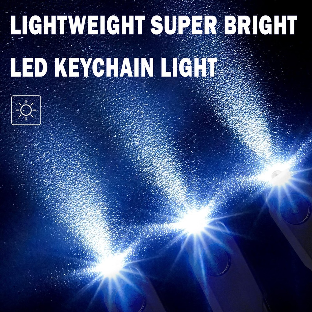 3 Pack USB Rechargeable Keychain Light Mini LED Flashlight with Keyring Black NE