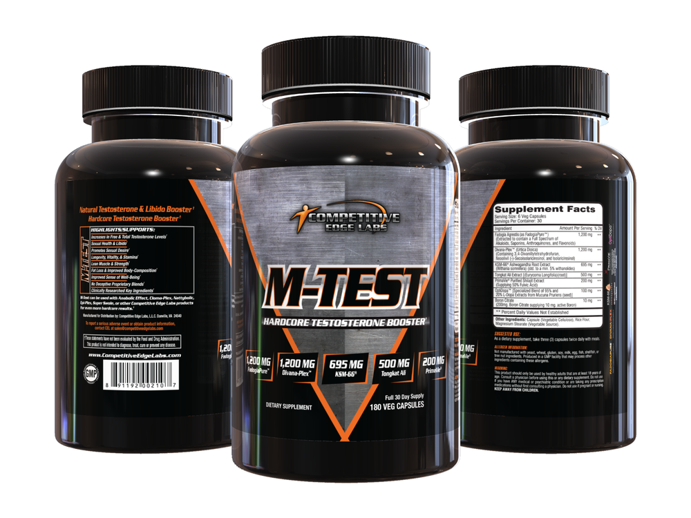 Competitive Edge Labs M-Test Lean Muscle, Strength Builder, Test Booster