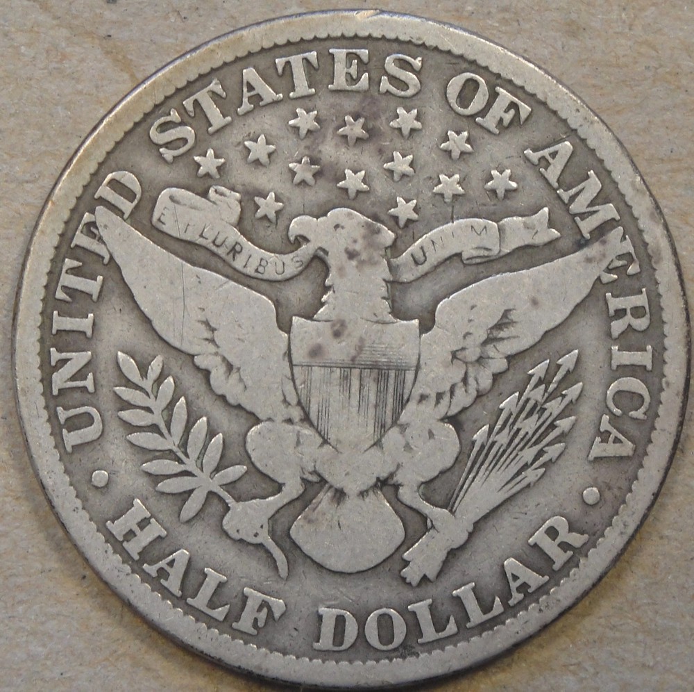1901 Barber Half Dollar 50c VG As Pictured Bk4