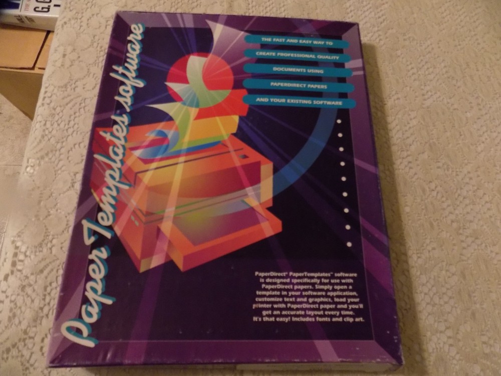 Paper Templates Software For Macintosh 4.0 Or Higher, 1993