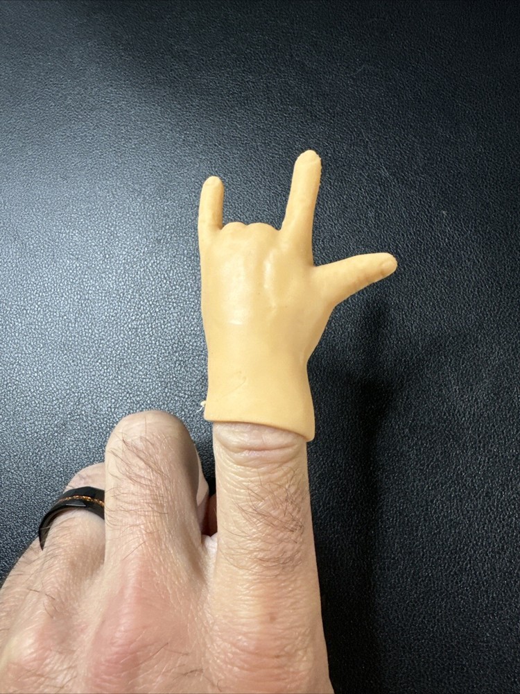 Tiny ‘Rock & Roll” Hands Finger Puppet (Left Hand)