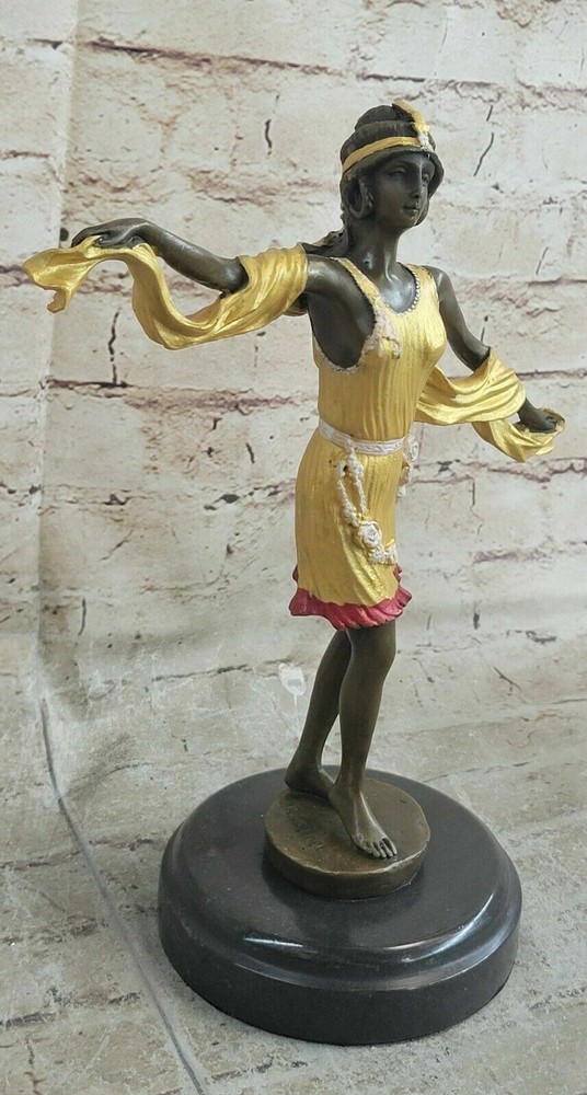 100% Solid Bronze Sculpture After Claude Mirval Lost Wax Method Sclpture Artwork