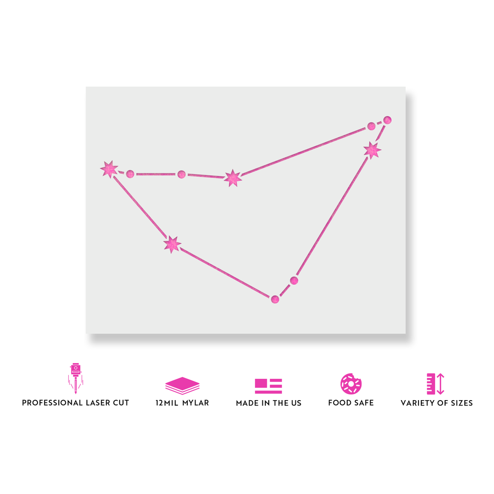 Capricorn Constellation Stencil